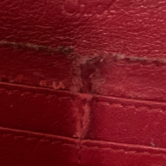 Chloe Vintage Eden Fringe Long Wallet Purse Leather Black - Picture 8 of 9